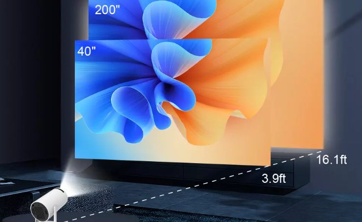 CineProjetor™ 4K – Telona de até 150" com qualidade profissional!