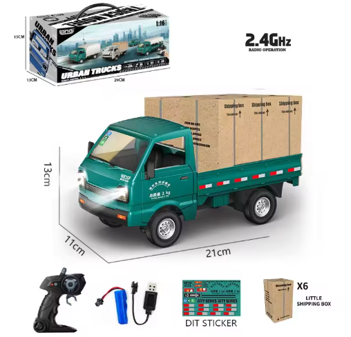 MiniTruck™ – Controle total, faróis LED e portas que abrem de verdade!