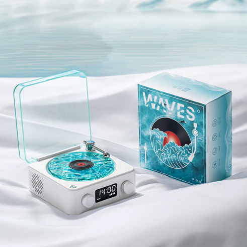 RetroVinyl™ – O Charme do Vinil com Som Estéreo e Iluminação RGB!