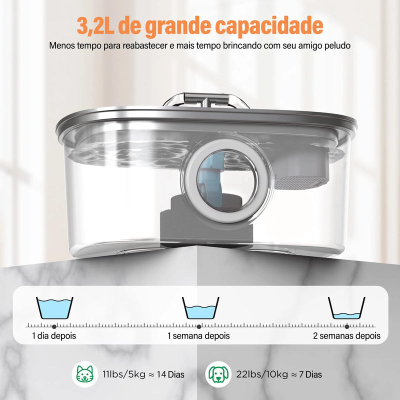 Newpet Stainless Steel Cat Water Fountain Automatic Cat Drinker Drinking Fountain For Cats Dogs Pet Water Dispenser Accessories
