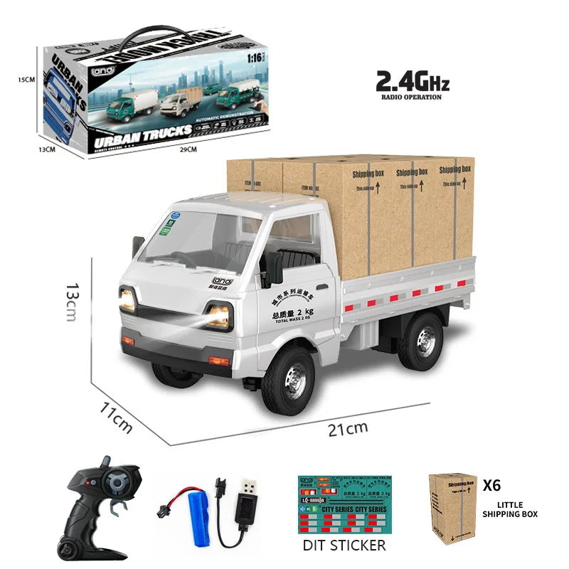 MiniTruck™ – Controle total, faróis LED e portas que abrem de verdade!