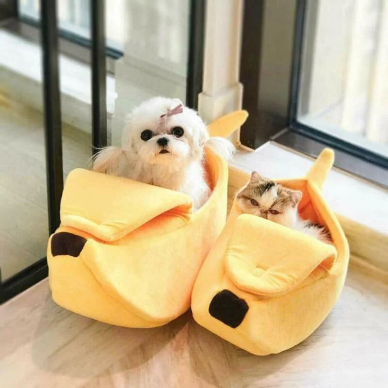 BananaPet™ - A Cama Divertida e Aconchegante para o Seu Pet!
