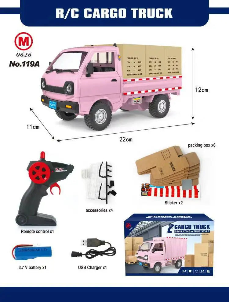 MiniTruck™ – Controle total, faróis LED e portas que abrem de verdade!