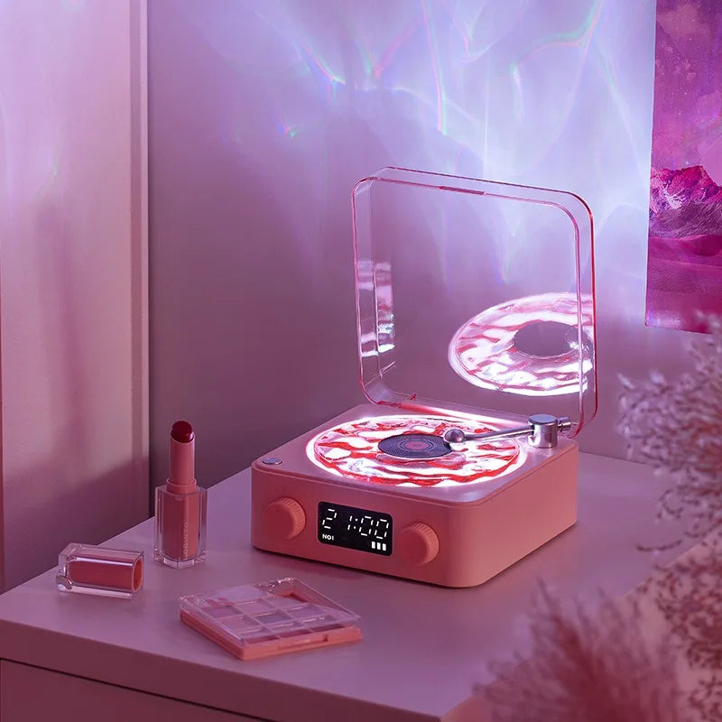 RetroVinyl™ – O Charme do Vinil com Som Estéreo e Iluminação RGB!