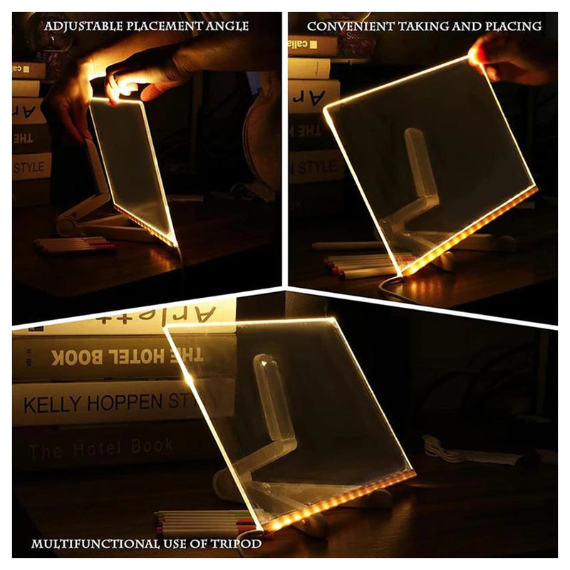 Lousa Mágica GlowBoard™ – Ilumine Sua Criatividade!
