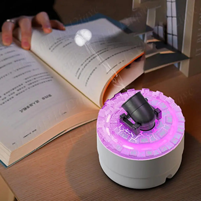 AromaBlast™ – Umidificador com Névoa Aromática e Luz Ambiente!