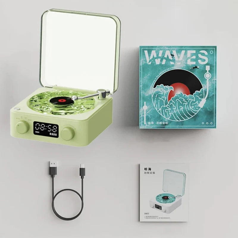 RetroVinyl™ – O Charme do Vinil com Som Estéreo e Iluminação RGB!