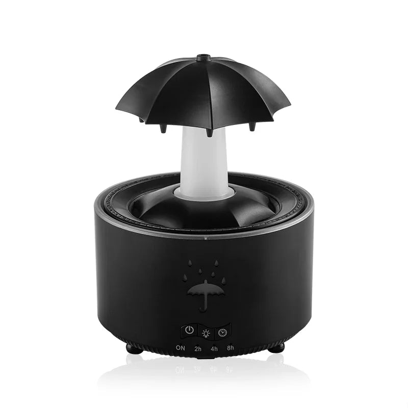RainGlow™ – Umidificador de Ar com Luz Colorida e Aromaterapia