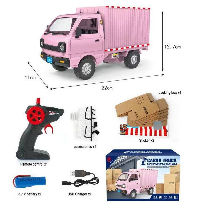 MiniTruck™ – Controle total, faróis LED e portas que abrem de verdade!