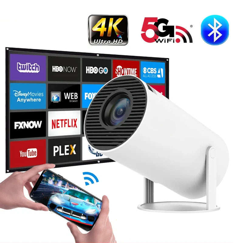 CineProjetor™ 4K – Telona de até 150" com qualidade profissional!