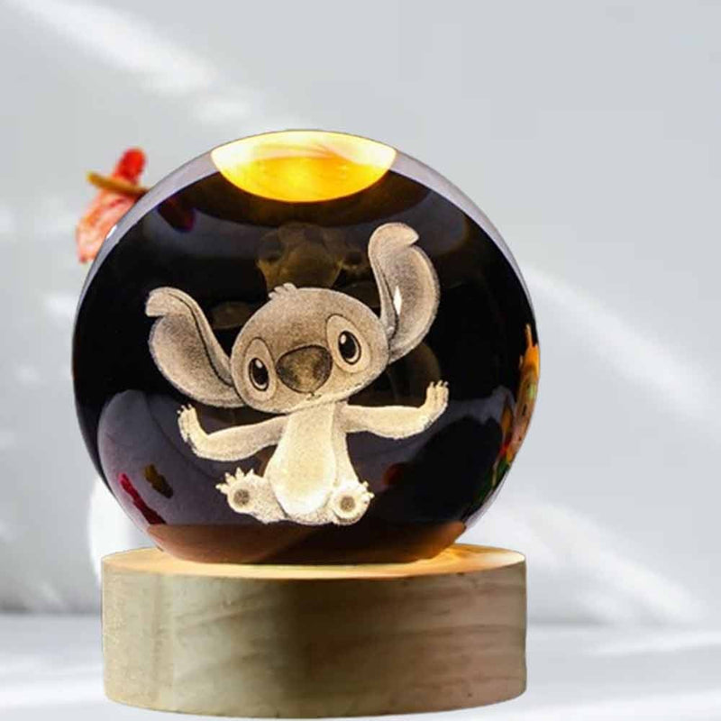 CrystalStitch™ – A Bola de Cristal Iluminada do Stitch que Encanta Qualquer Ambiente!